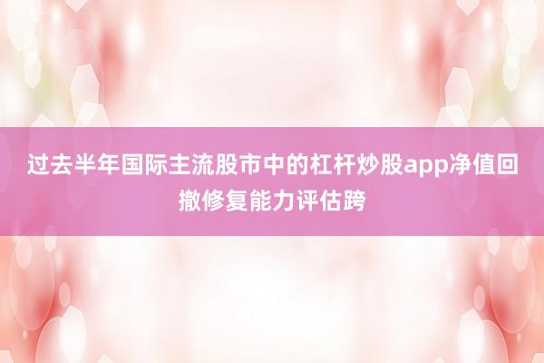 过去半年国际主流股市中的杠杆炒股app净值回撤修复能力评估跨